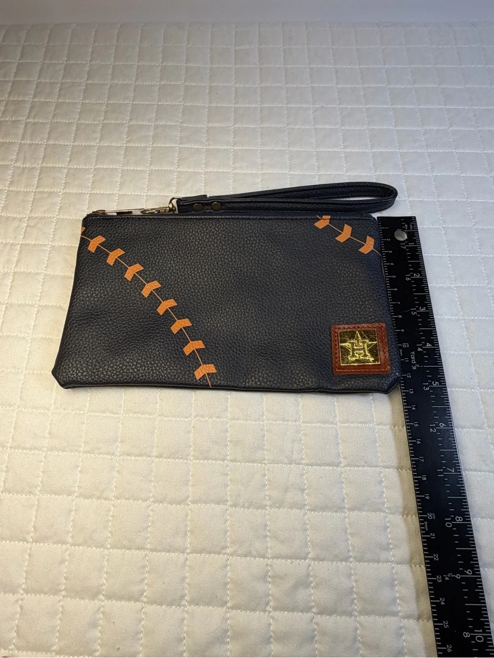 Houston Astros Baseball Wristlet Clutch